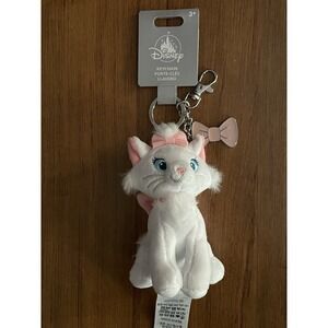 NEW Walt Disney Parks - Aristocats - Marie Plush Keychain with Pink Bow Charm